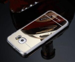 Samsung Galaxy S6 edge ovitek ZRCALO - zlat
