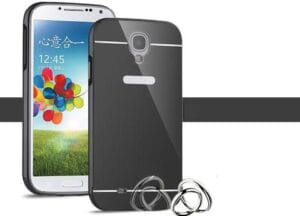 Samsung Galaxy S4 - Črn elegantni aluminijast zrcalni ovitek