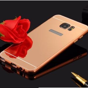 Samsung Galaxy S7 - Roza Zlato elegantni aluminijast zrcalni ovitek