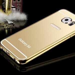 Samsung Galaxy S6 - Zlat elegantni aluminijast zrcalni ovitek