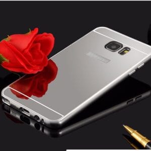 Samsung Galaxy S7 - Srebrn elegantni aluminijast zrcalni ovitek