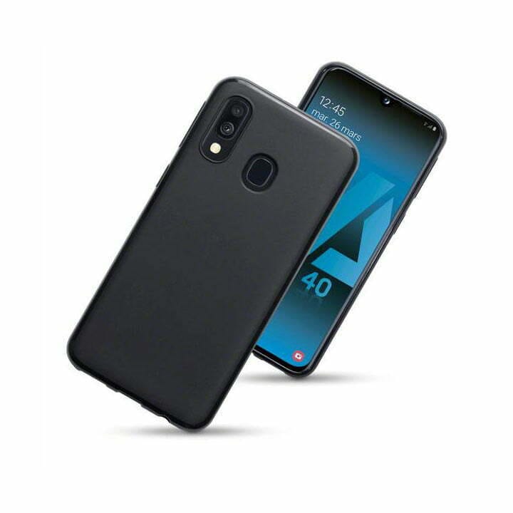 Samsung Galaxy A40 silikonski ovitek - črn