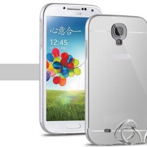 Samsung Galaxy S4 - Srebrn elegantni aluminijast zrcalni ovitek