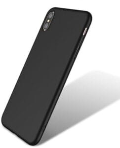 iPhone XS Max silikonski ovitek - črn