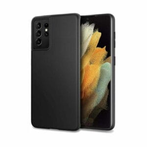 Samsung Galaxy S21 Ultra 5G silikonski ovitek - črn