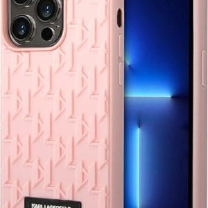 Karl Lagerfeld KLHCP14XRUPKLPP Apple iPhone 14 Pro Max hardcase pink 3D Monogram