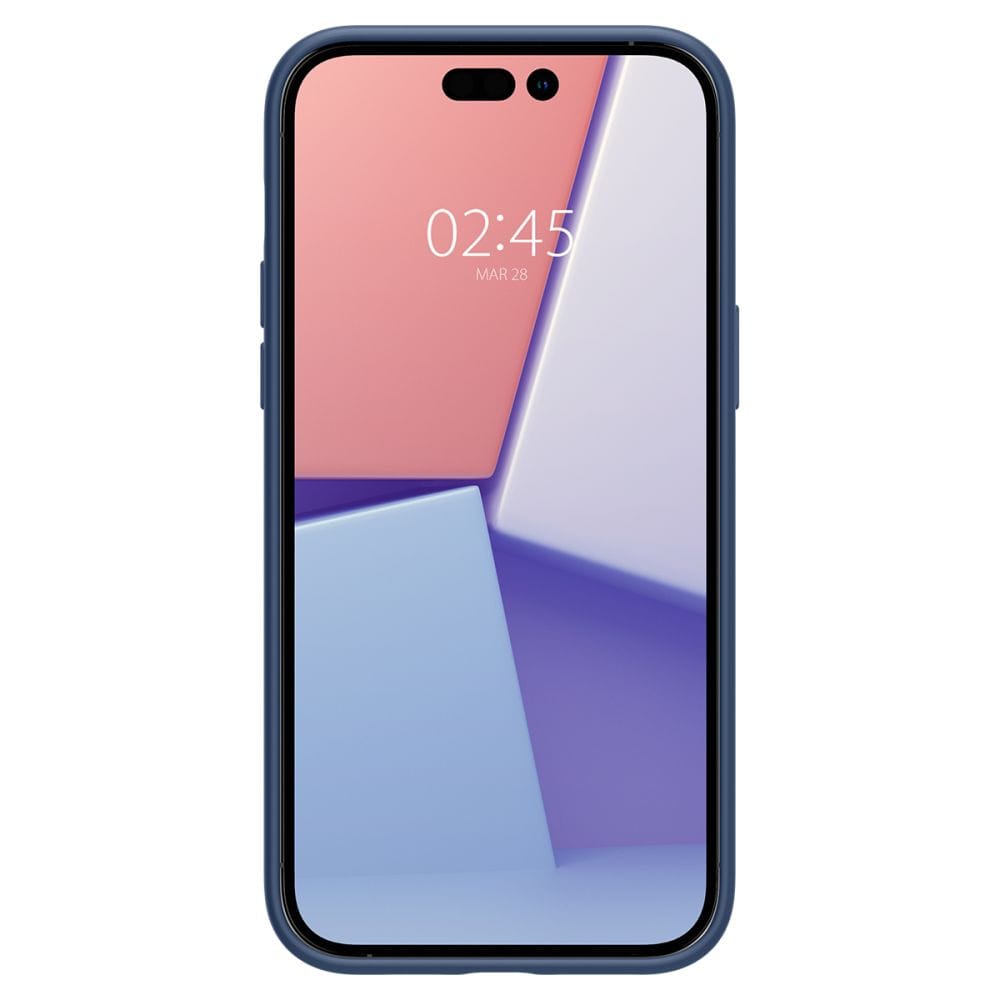 Spigen Silicone Fit Mag MagSafe Apple iPhone 14 Pro Max Navy Blue - slika 3