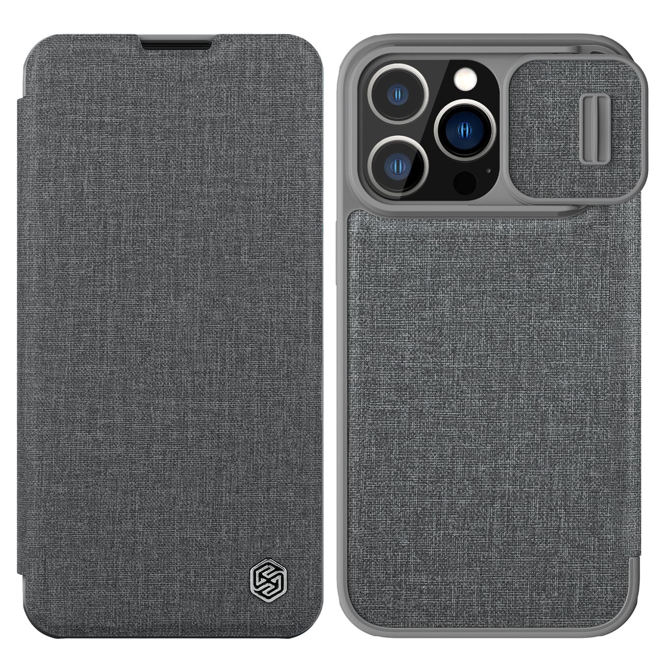 Nillkin Qin Cloth Pro Apple iPhone 13 Pro Max gray