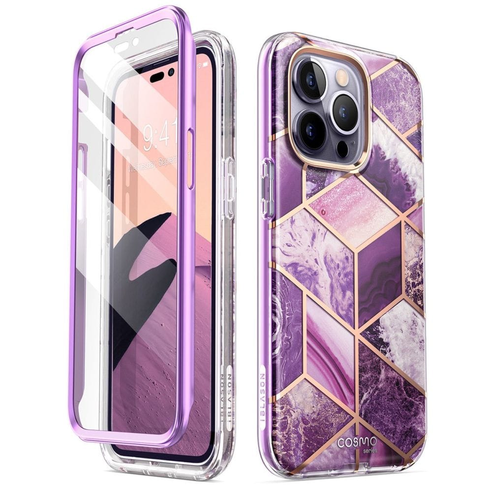Supcase Cosmo Apple iPhone 14 Pro Max Marble Purple