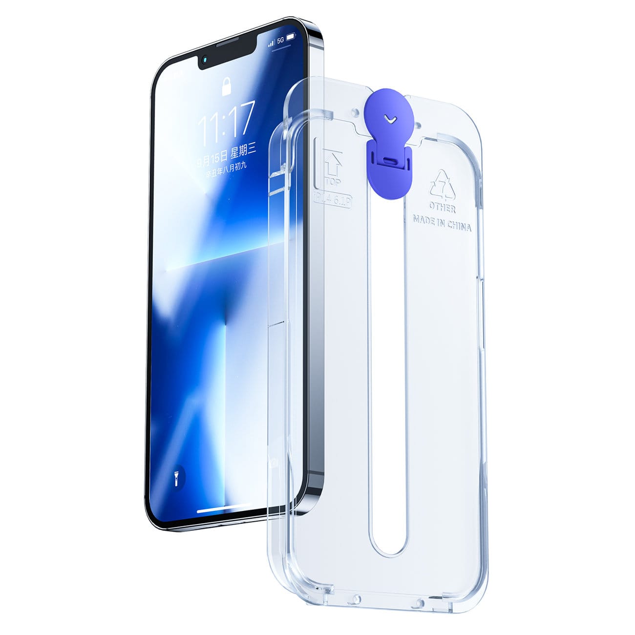 Joyroom Knight Glass Apple iPhone 14 Pro Max mounting kit clear (JR-H12) - slika 2