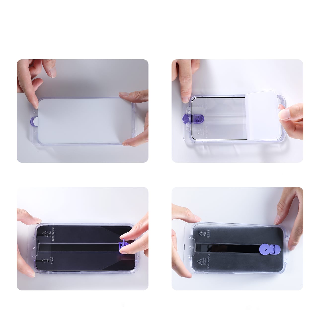 Joyroom Knight Glass Apple iPhone 14 Pro Max mounting kit clear (JR-H12) - slika 3