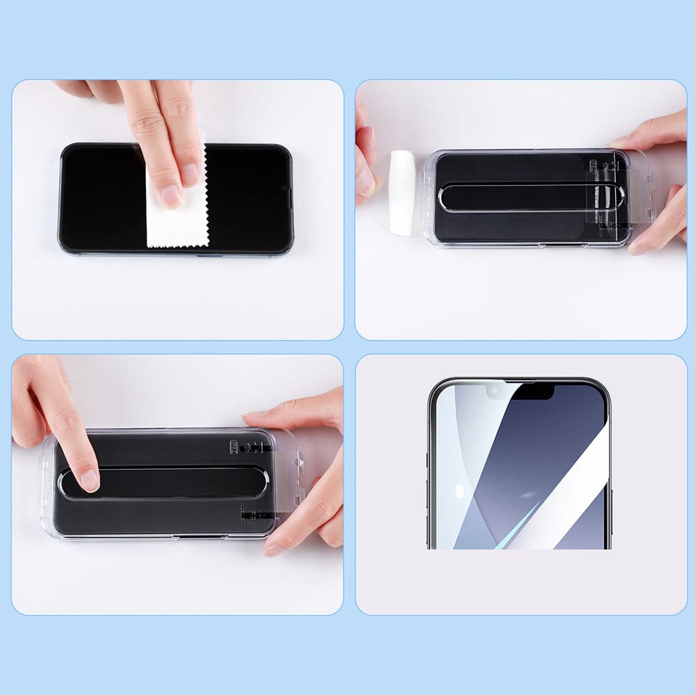 Joyroom Easy Fit Glass Full Screen Apple iPhone 14 Pro Max installation frame (JR-DH12) - slika 2