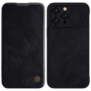 Nillkin Qin Leather Pro Case Apple iPhone 14 Pro Max black