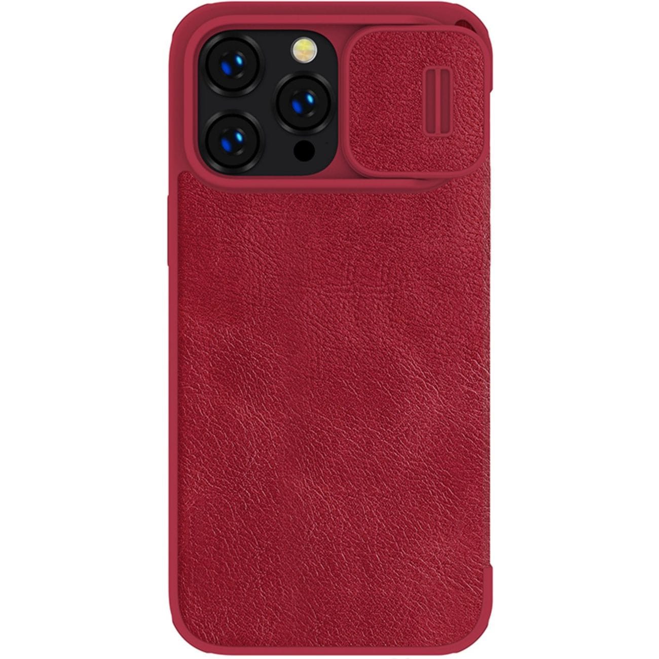 Nillkin Qin Leather Pro Case Apple iPhone 14 Pro Max red - slika 3