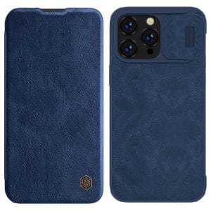 Nillkin Qin Leather Pro Case Apple iPhone 14 Pro Max blue