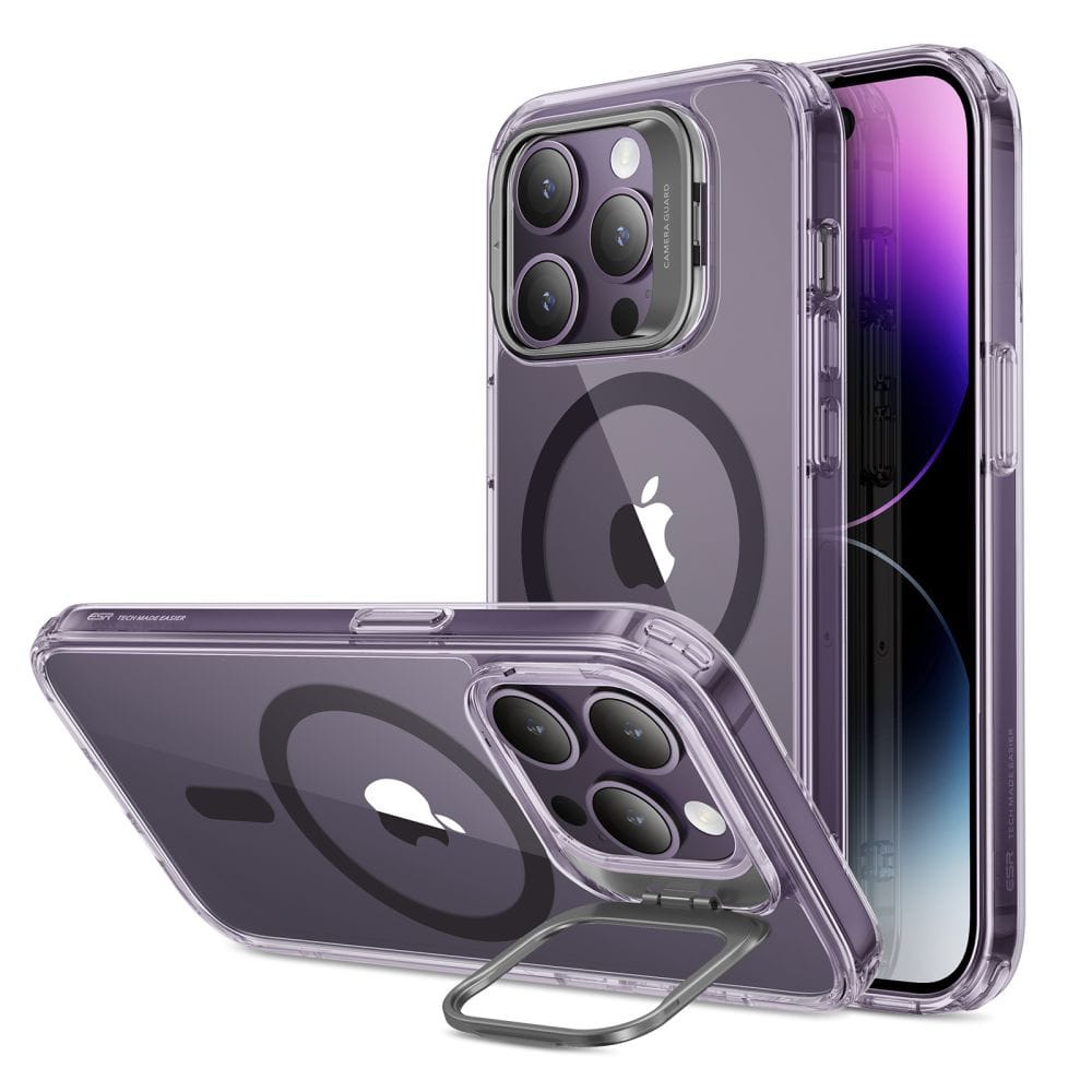 ESR Classic Kickstand Halolock MagSafe Apple iPhone 14 Pro Max Clear/purple