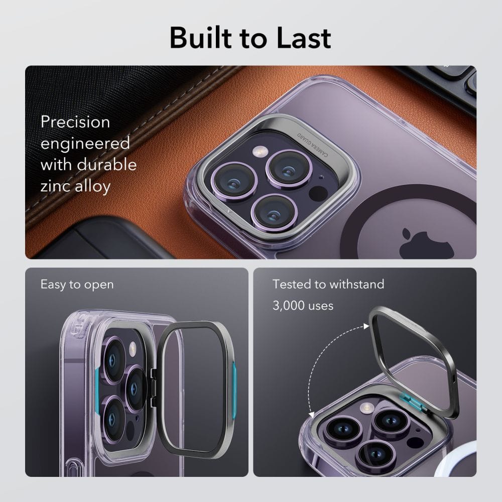 ESR Classic Kickstand Halolock MagSafe Apple iPhone 14 Pro Max Clear/purple - slika 2