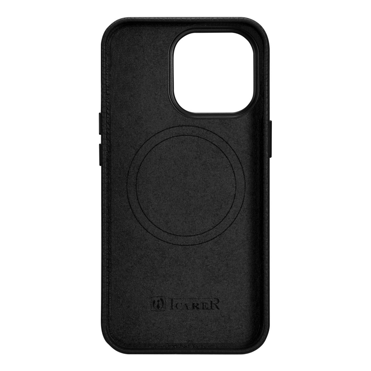 iCarer Litchi Premium Leather MagSafe Apple iPhone 14 Pro Max black - slika 3