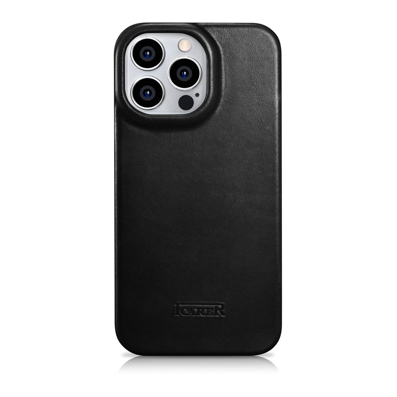 iCarer CE Oil Wax Premium Leather Folio MagSafe Apple iPhone 14 Pro Max black - slika 3