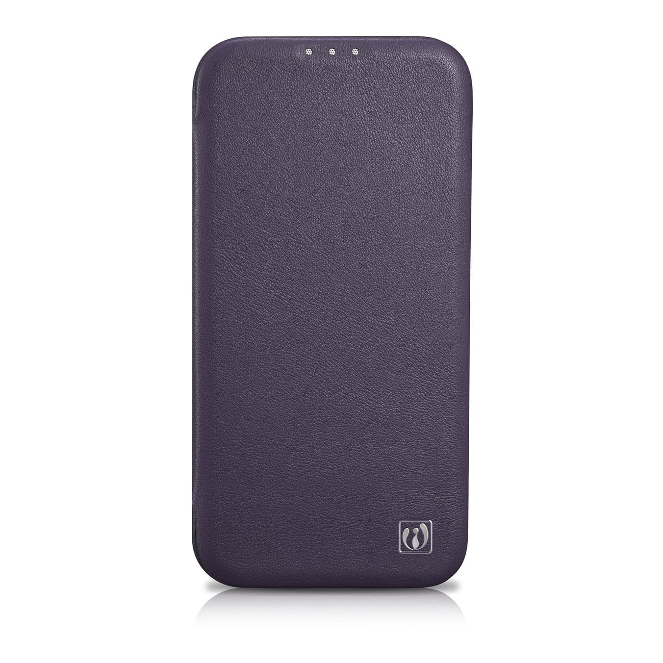 iCarer CE Premium Leather Folio MagSafe Apple iPhone 14 Pro Max dark purple - slika 2