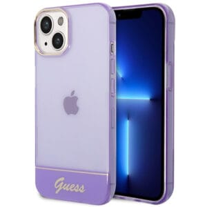 Guess GUHCP14MHGCOU Apple iPhone 14 Plus purple hardcase Translucent
