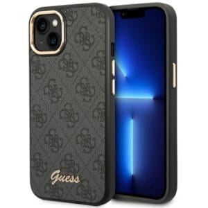 Guess GUHCP14MHG4SHK Apple iPhone 14 Plus black hard case 4G Vintage Gold Logo